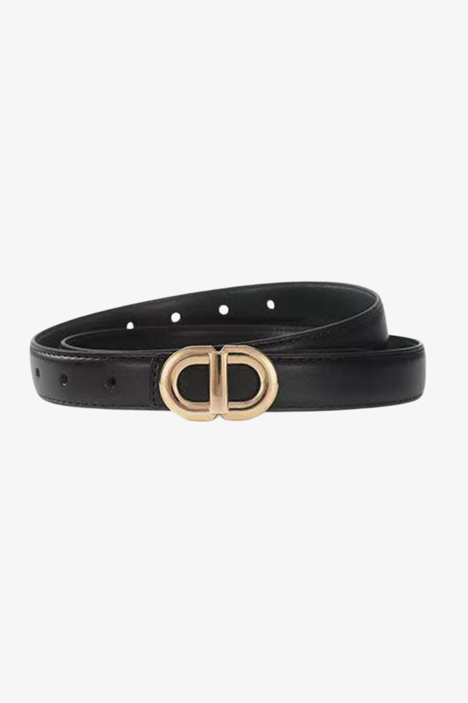Ping Pong Shona Thin Belt in Black