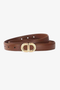 Ping Pong Shona Thin Belt | Mocha | 605AC2