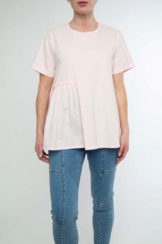 Ping Pong Spliced T-Shirt in Parfait