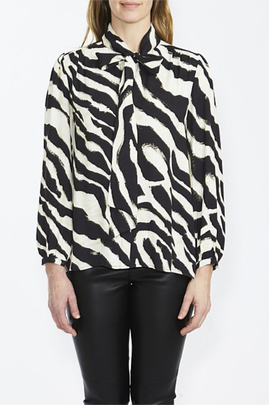 Ping Pong Zebra Print Blouse