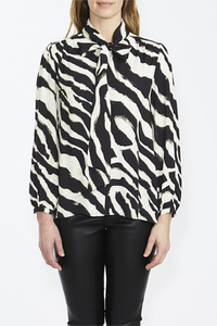 Ping Pong Zebra Print Blouse