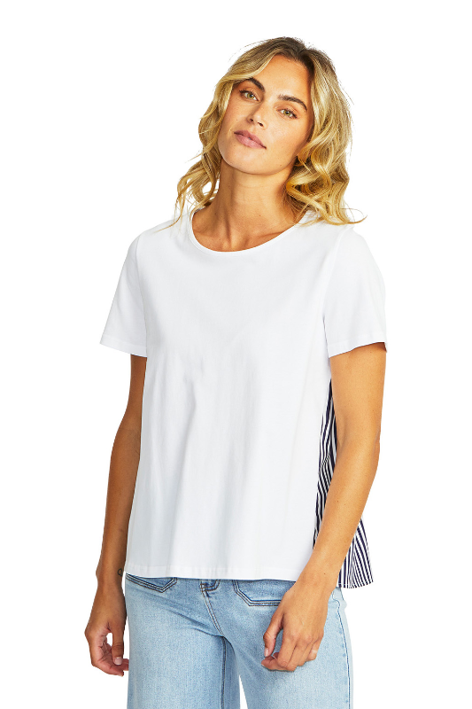 Ping Pong Zoey Stripe Top | White/Navy