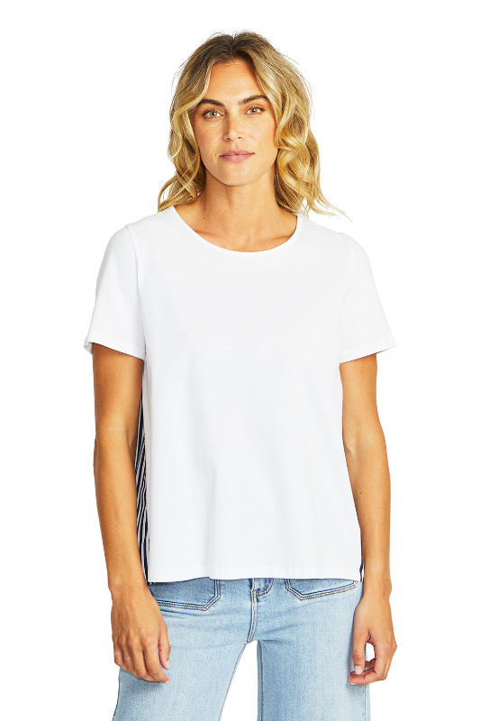 Ping Pong Zoey Stripe Top | White/Navy