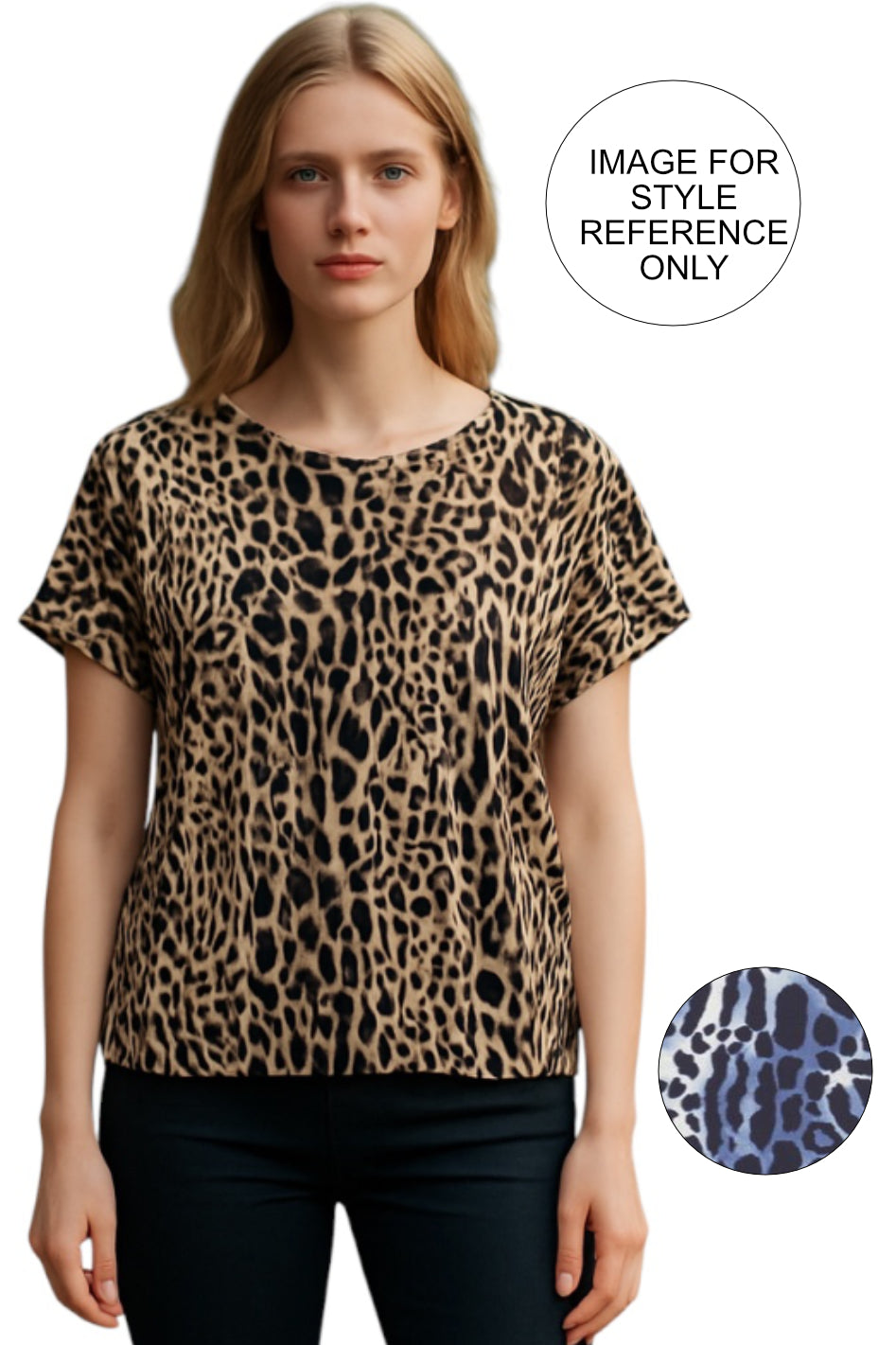 Raffaello Rossi Grit Top | Graphical Blue | 1604
