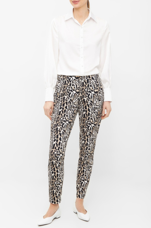 Raffaello Rossi Candice O Metropolic Leo Pant | Beige Graphical | 261921