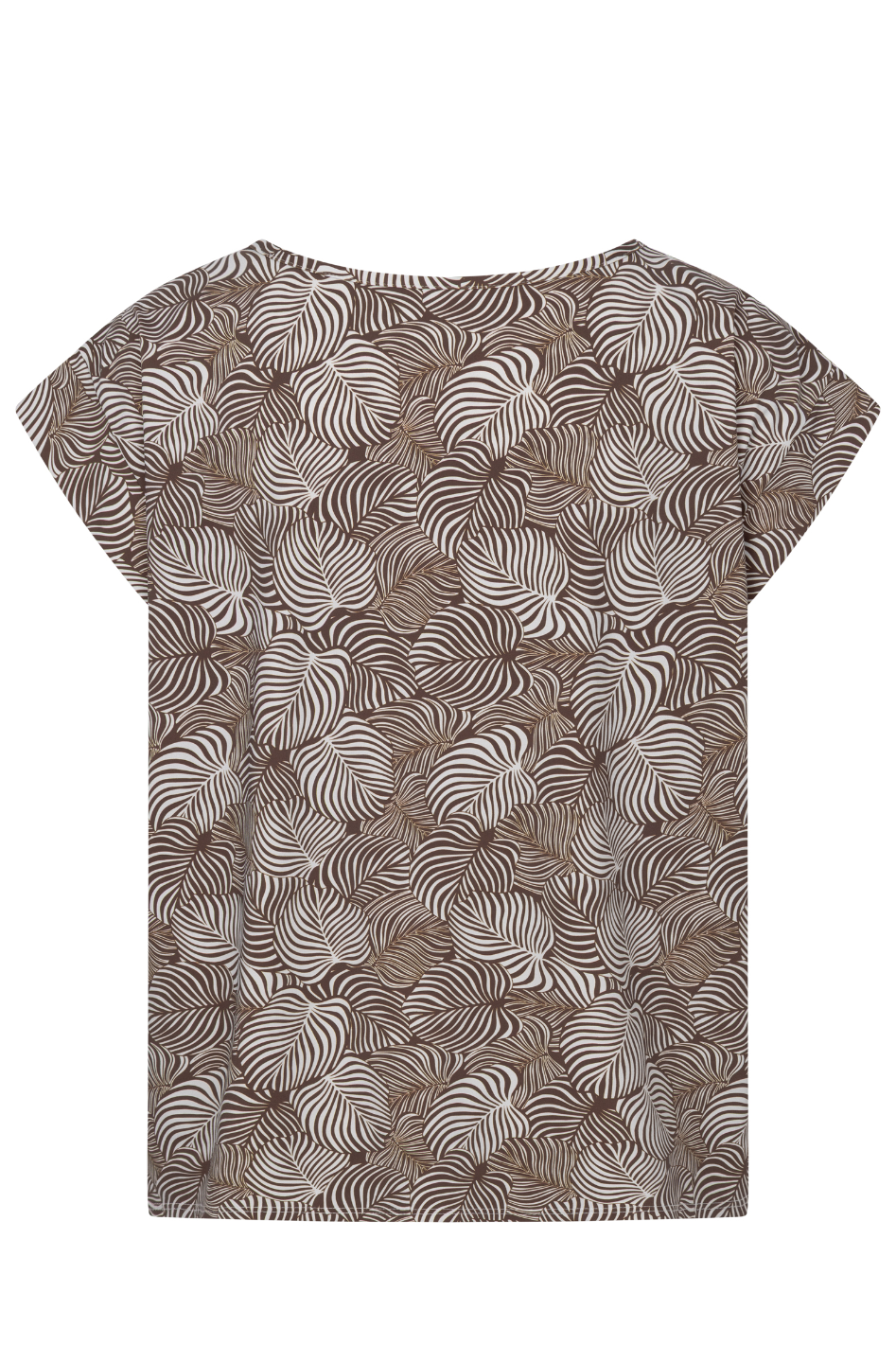 Raffaello Rossi Grit T-Shirt in Brown Jungle Leaf