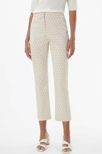 Raffello Rossi Maika 7/8 Pant | Graphical Jacquard | Beige | 506378