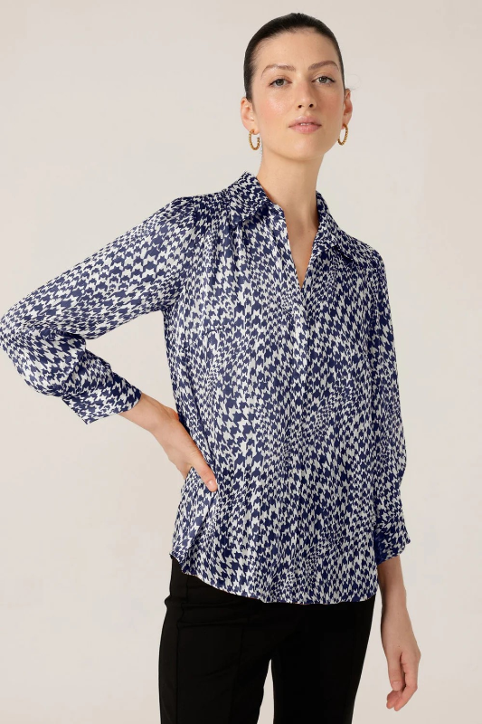 Sacha Drake Herringbone Blouse