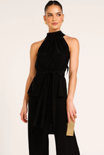 Load image into Gallery viewer, Sacha Drake High Neck Tie Top in Black

