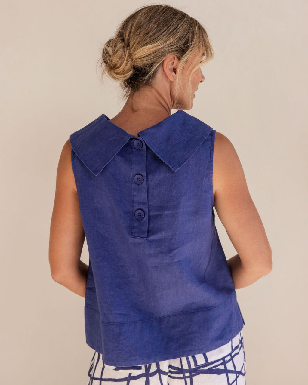 See Saw Button Back Cowl Neck Top | Charcoal | 323