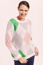 Load image into Gallery viewer, See Saw Angora Blend Argyle Sweater
