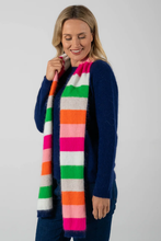 Load image into Gallery viewer, See Saw Angora Blend Multi Stripe Scarf
