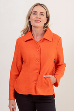 Load image into Gallery viewer, See Saw Boiled Wool Collared Jacket with Curved Hem | Tango
