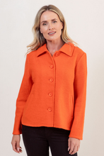 Load image into Gallery viewer, See Saw Boiled Wool Collared Jacket with Curved Hem | Tango

