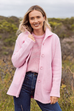 Load image into Gallery viewer, See Saw Boiled Wool Funnel Neck Coat | Blush
