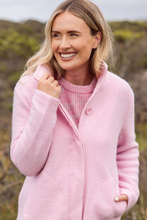 Load image into Gallery viewer, See Saw Boiled Wool Funnel Neck Coat | Blush
