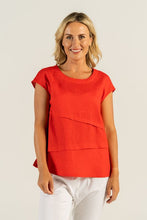 Load image into Gallery viewer, See Saw Linen Layer Top in Red

