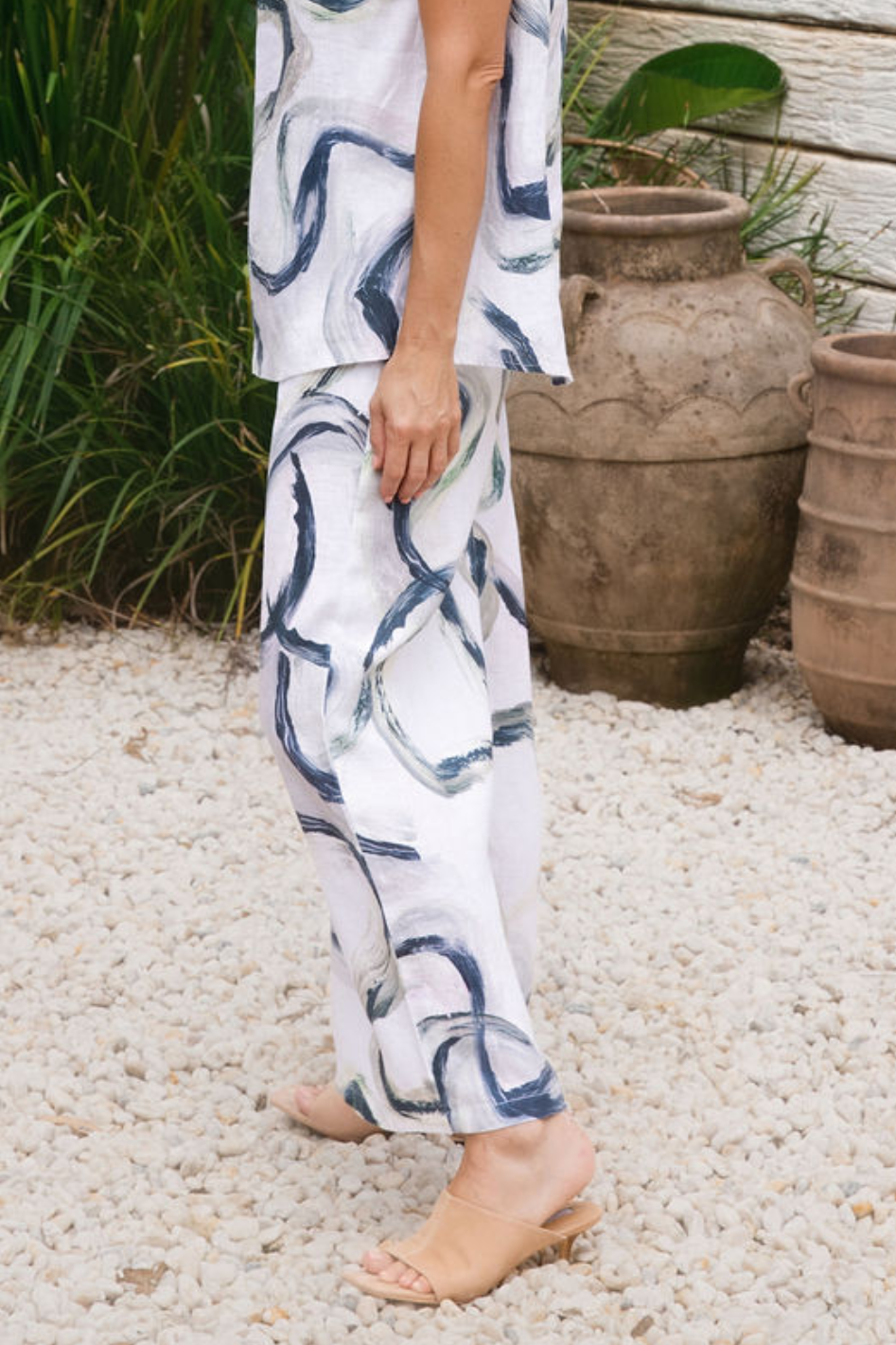 See Saw Linen Palazzo Pant 