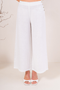 See Saw Linen Palazzo Pant in White