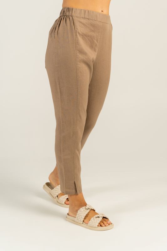 See Saw Linen 7/8 Seam Detail Pant