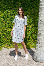 Load image into Gallery viewer, See Saw Linen Soft V Neck Dress in Paradise Palm Print
