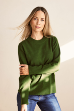 Load image into Gallery viewer, See Saw Luxe Merino Wool Crew Neck Sweater | Khaki
