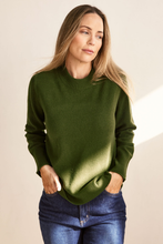 Load image into Gallery viewer, See Saw Luxe Merino Wool Crew Neck Sweater | Khaki

