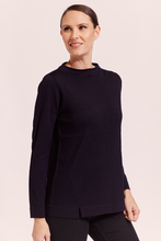 Load image into Gallery viewer, See Saw Merino Funnel Neck Sweater in Navy
