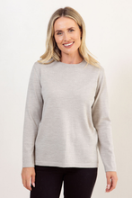 Load image into Gallery viewer, See Saw Merino Wool Crew Neck Sweater | Biscuit
