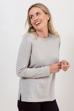 Load image into Gallery viewer, See Saw Merino Wool Crew Neck Sweater | Biscuit
