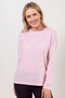 See Saw Merino Wool Crew Neck Sweater | Pale Pink