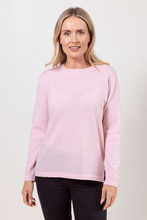 Load image into Gallery viewer, See Saw Merino Wool Crew Neck Sweater | Pale Pink

