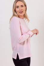 Load image into Gallery viewer, See Saw Merino Wool Crew Neck Sweater | Pale Pink
