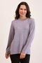 See Saw Merino Wool Crew Neck Sweater | Silver