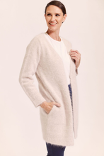 Load image into Gallery viewer, See Saw Angora Blend Open Cardigan in Oatmeal
