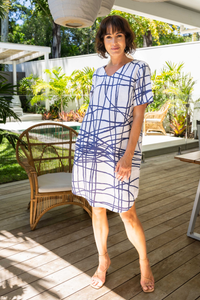 See Saw Soft V Neck Dress | Tokyo Streets Denim | 406