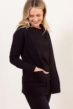 Load image into Gallery viewer, See Saw Wool Blend Edge to Edge Cardi | Black/White
