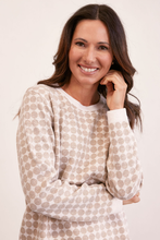 Load image into Gallery viewer, See Saw Wool Blend Spot Sweater | Wheat/White
