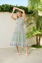 Load image into Gallery viewer, The Dreamer Label Aria Poppy Midi Dress in Green
