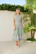 Load image into Gallery viewer, The Dreamer Label Aria Poppy Midi Dress in Green

