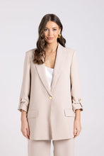 Load image into Gallery viewer, Two T&#39;s 3/4 Sleeve Blazer | French Navy

