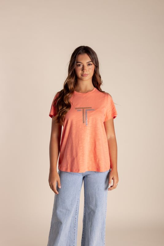 Two T's Sequin Logo T-Shirt 2617