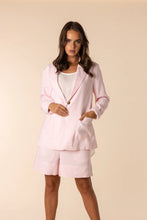 Load image into Gallery viewer, Two T&#39;s Single Breasted Linen Blazer | Pale Pink
