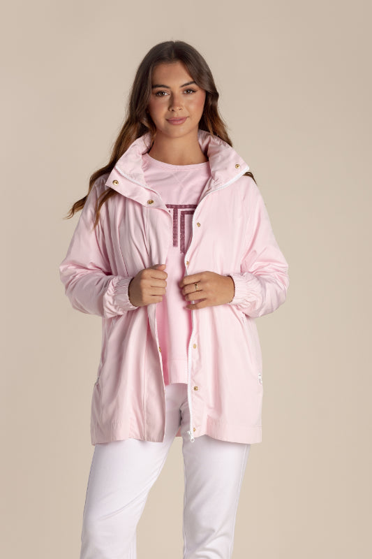 Two T's Spray Jacket in Pale Pink