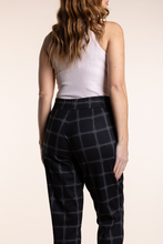 Load image into Gallery viewer, Two T&#39;S Check Ponte Panelled Pant in Large Check
