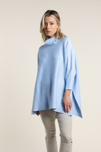 Load image into Gallery viewer, Two T&#39;s Oversized Sweater in Cornflower Blue
