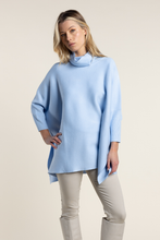 Load image into Gallery viewer, Two T&#39;s Oversized Sweater in Cornflower Blue
