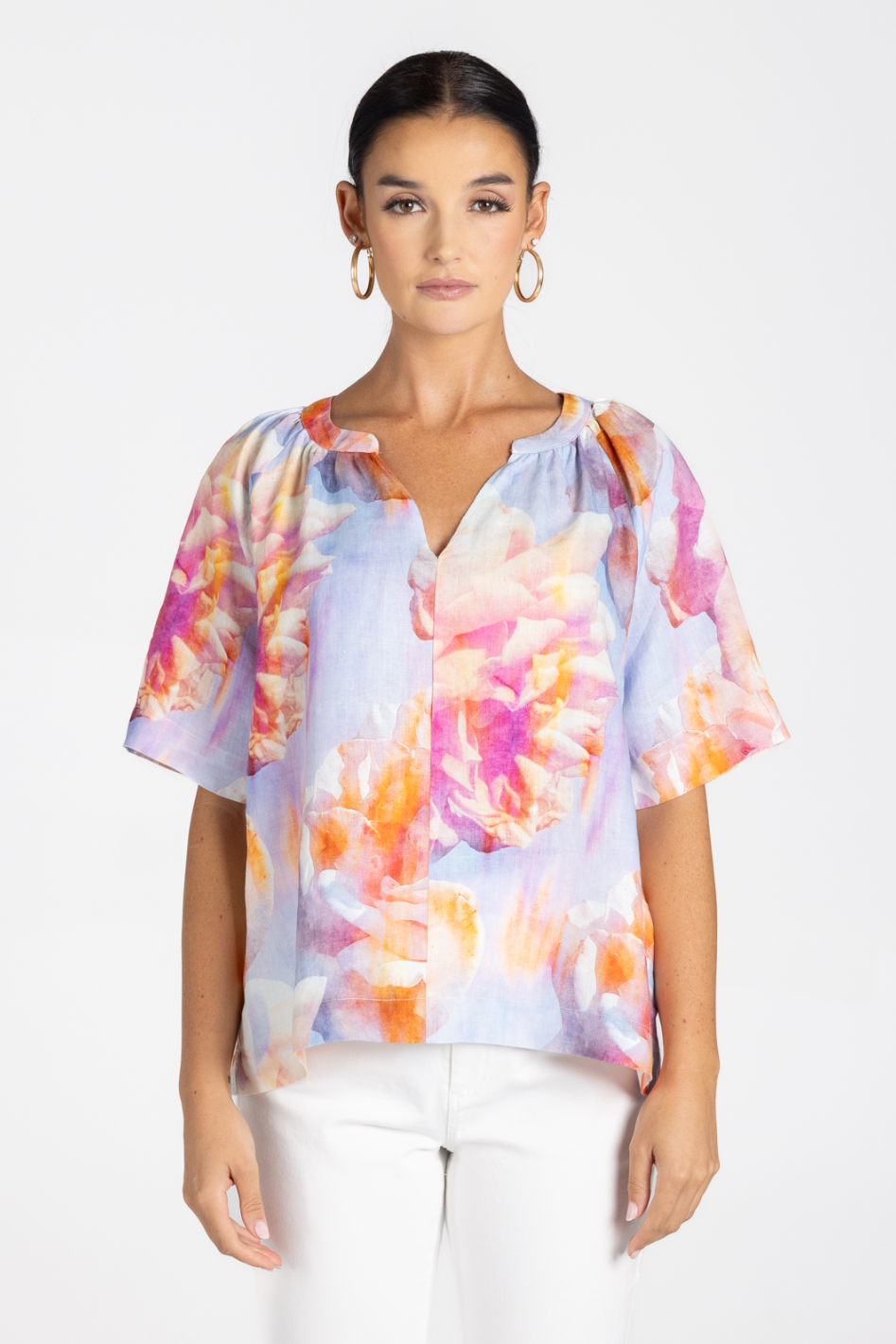 Two T's Angelina Top Angelina Print