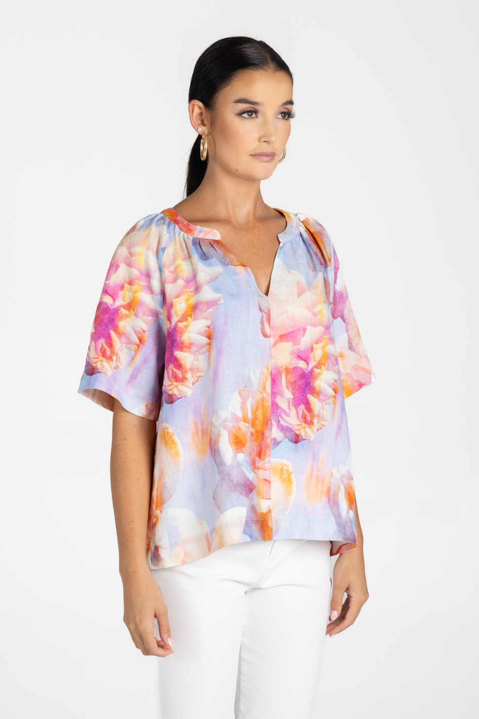 Two T's Angelina Top Angelina Print