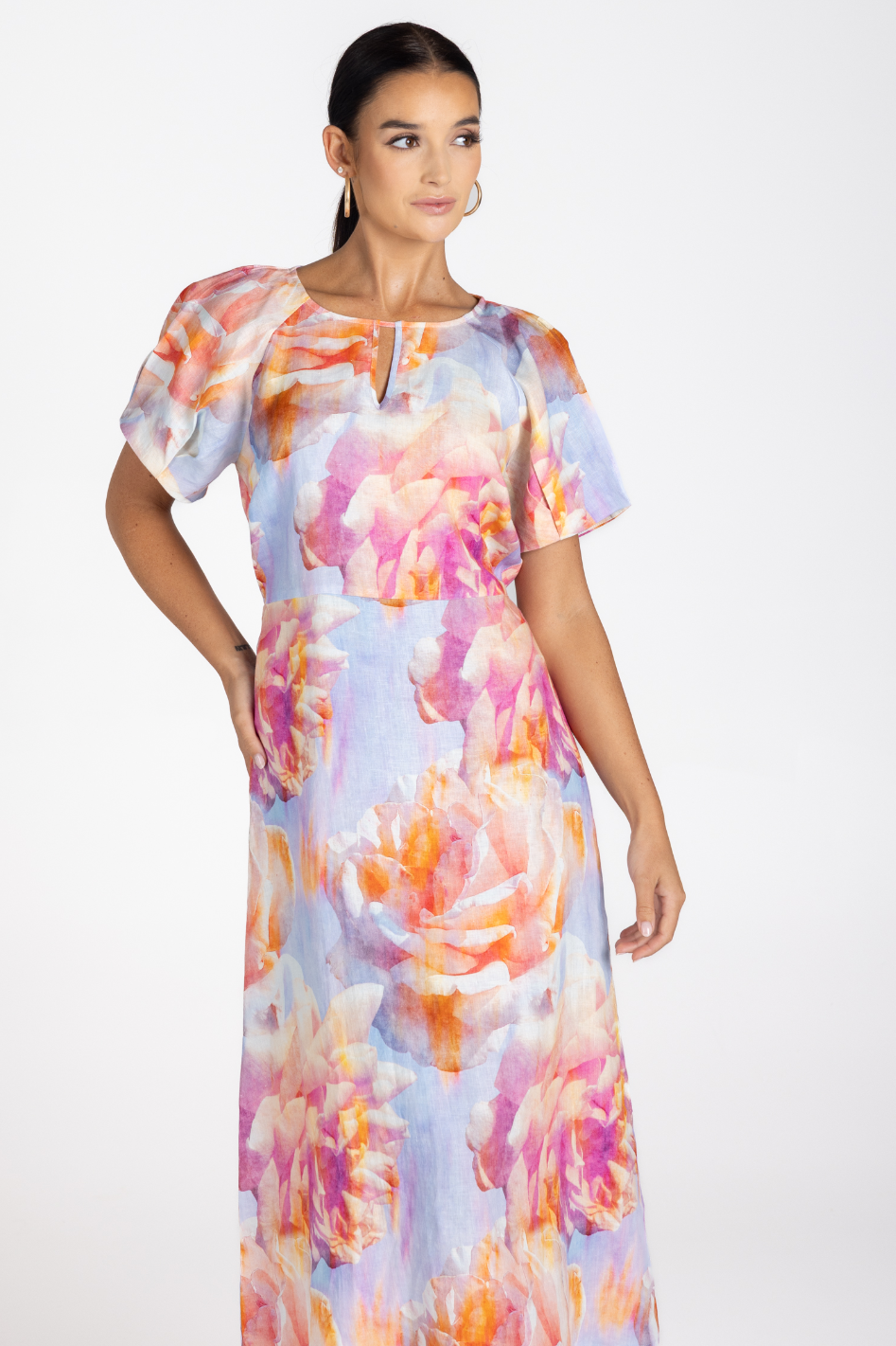 Two T's Angelina Midi Dress in Angelina Print